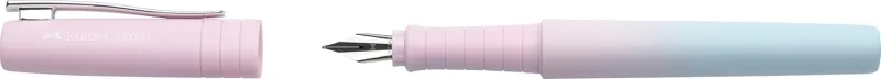 Penna stilografica Faber-Castell Poly Ball Flow Edition Blushing Sky - Pennino medio - Morbido al tatto - Sfumatura rosa/blu - immagine 1