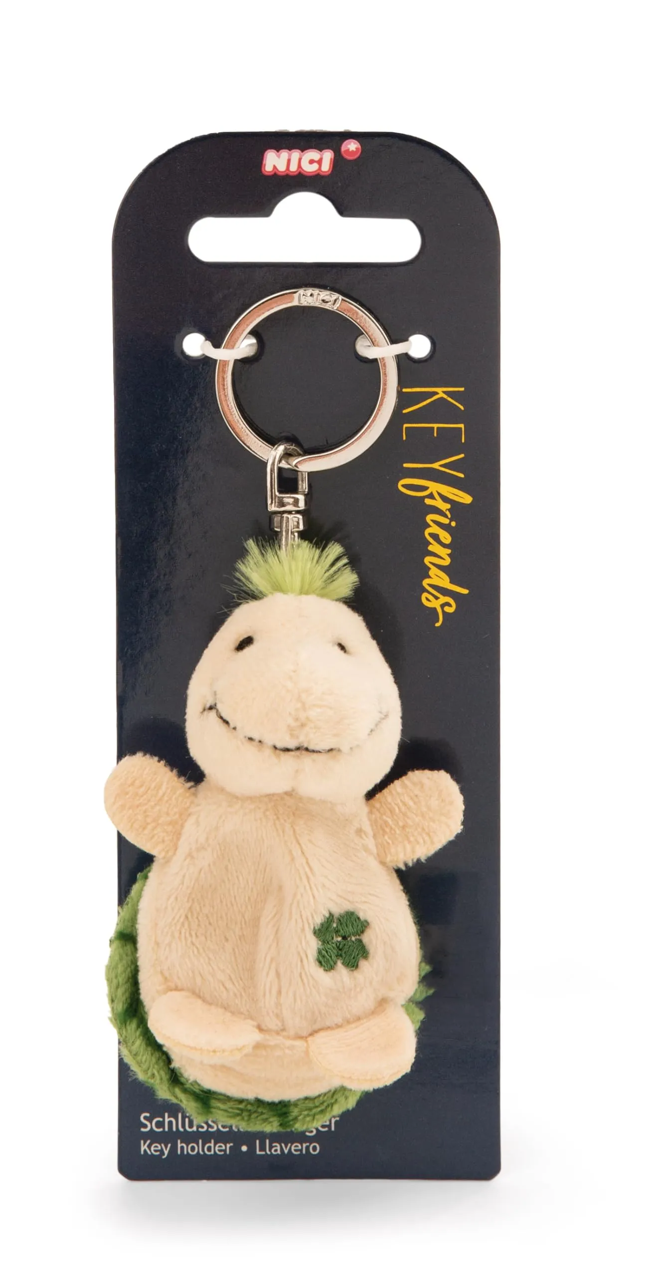 Portachiavi Tartaruga con il trifoglio 5cm - immagine 3