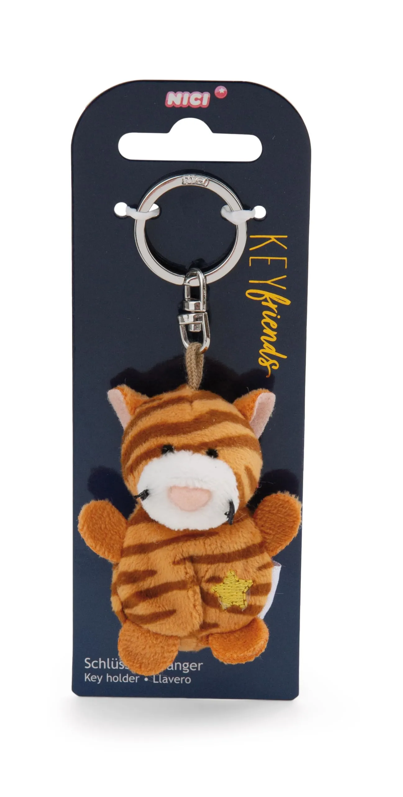 Portachiavi Gatto marrone con la stella 5cm - immagine 3