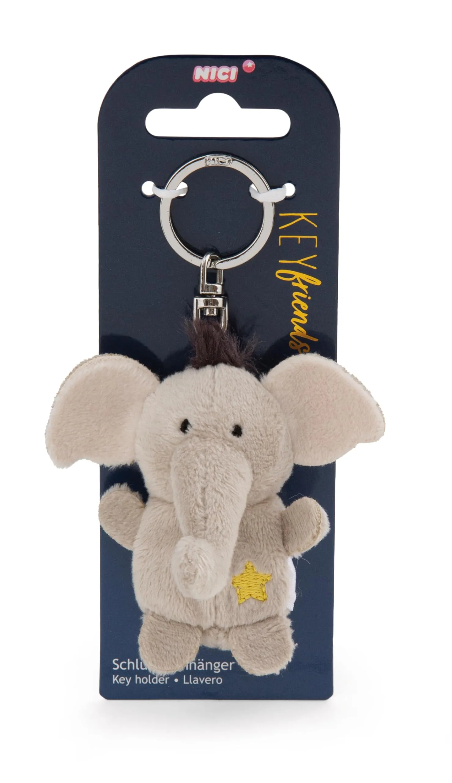 Portachiavi Elefante con la stella 5cm - immagine 3