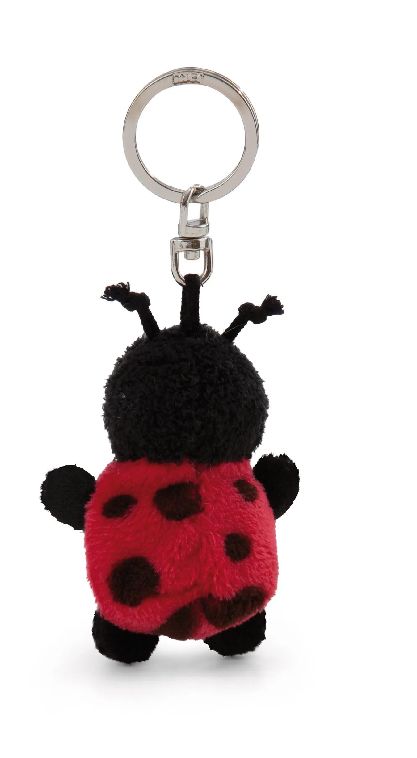 Portachiavi coccinella con trifoglio 5cm - nero - Un compagno fedele per zaino o borsa, portachiavi per tutte le età | 62064 - immagine 2