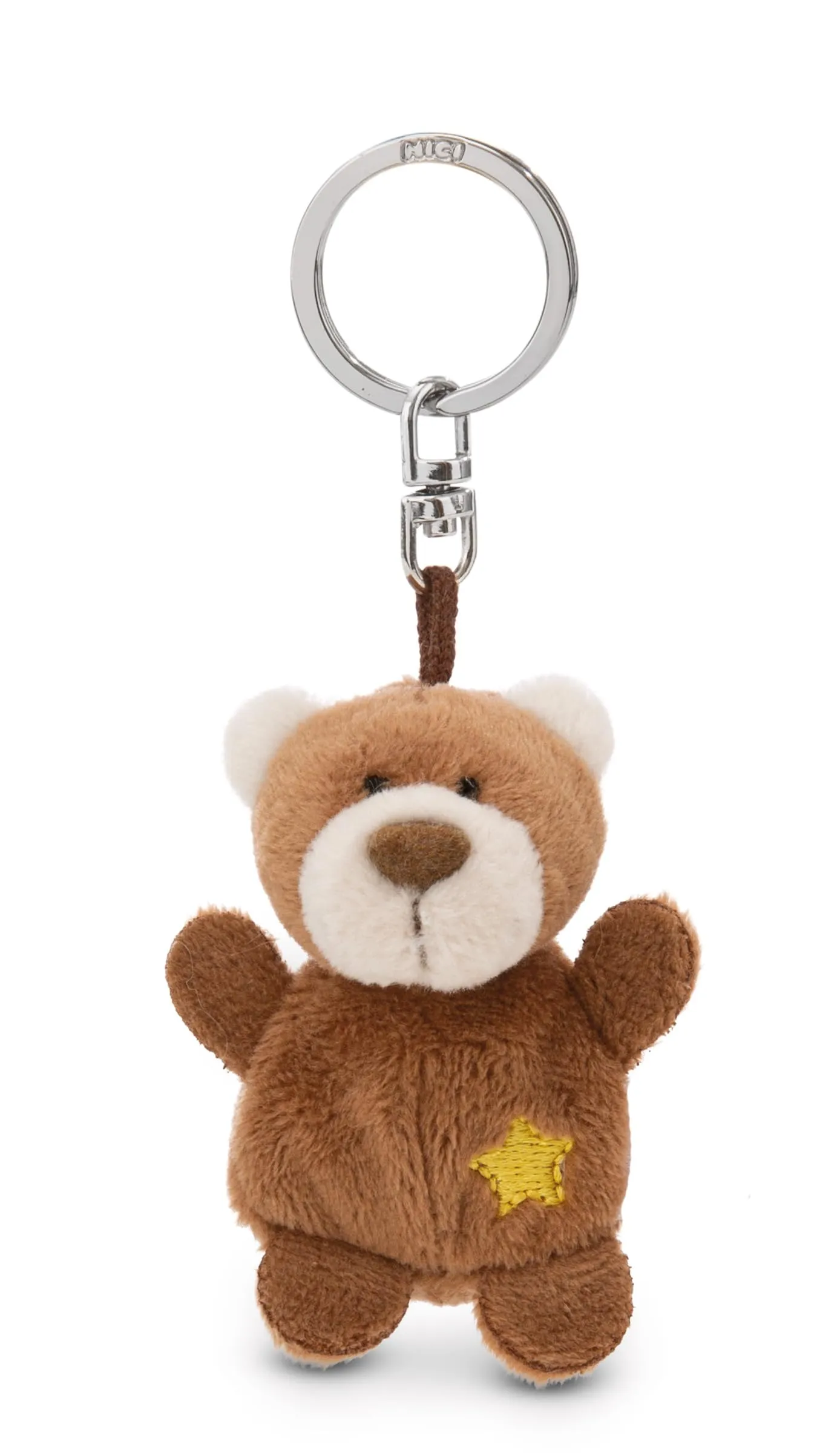 Portachiavi Orso marrone con la stella 5cm - immagine 1