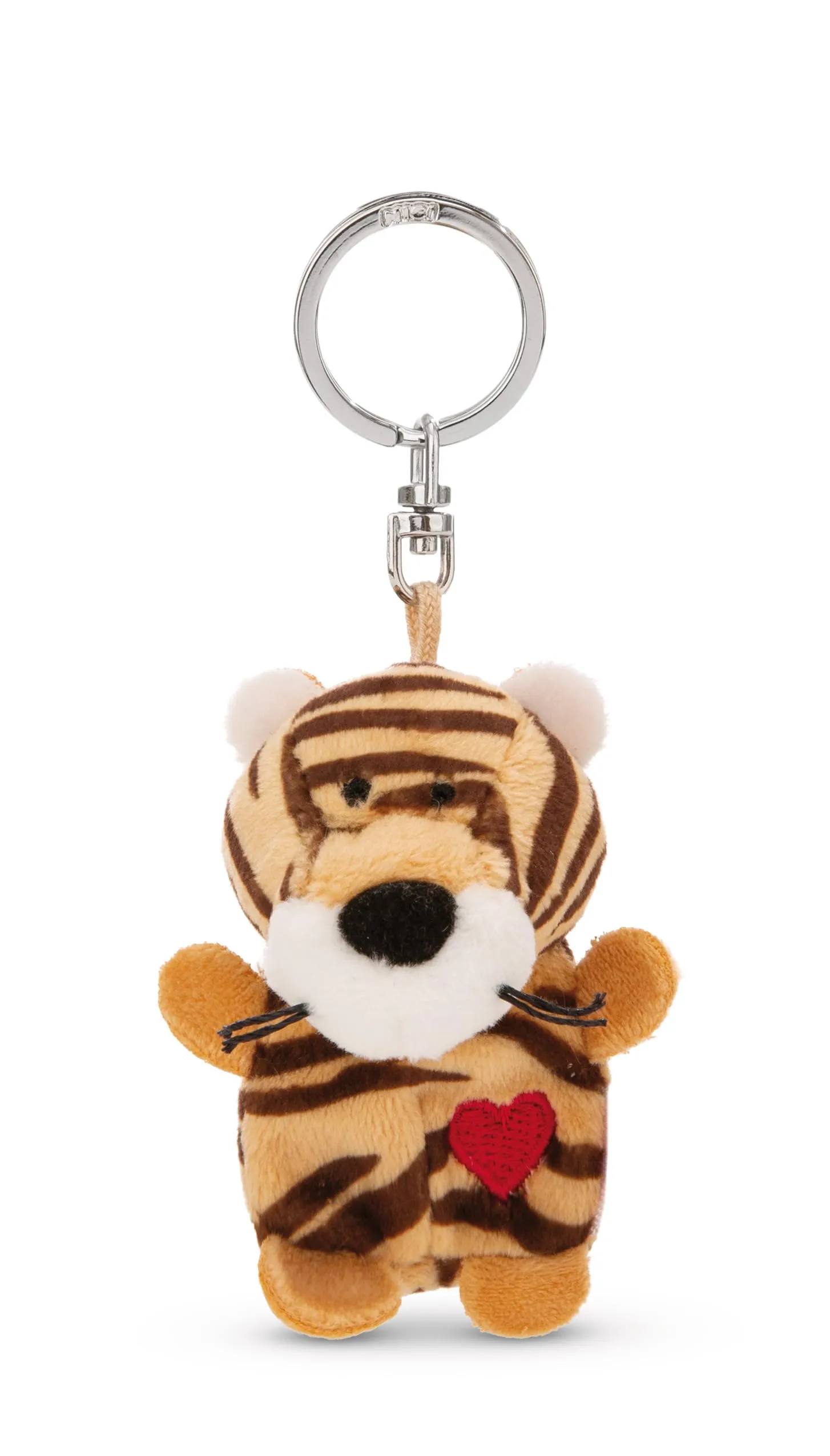 Portachiavi Tigre rossa con il cuore 5cm - immagine 1