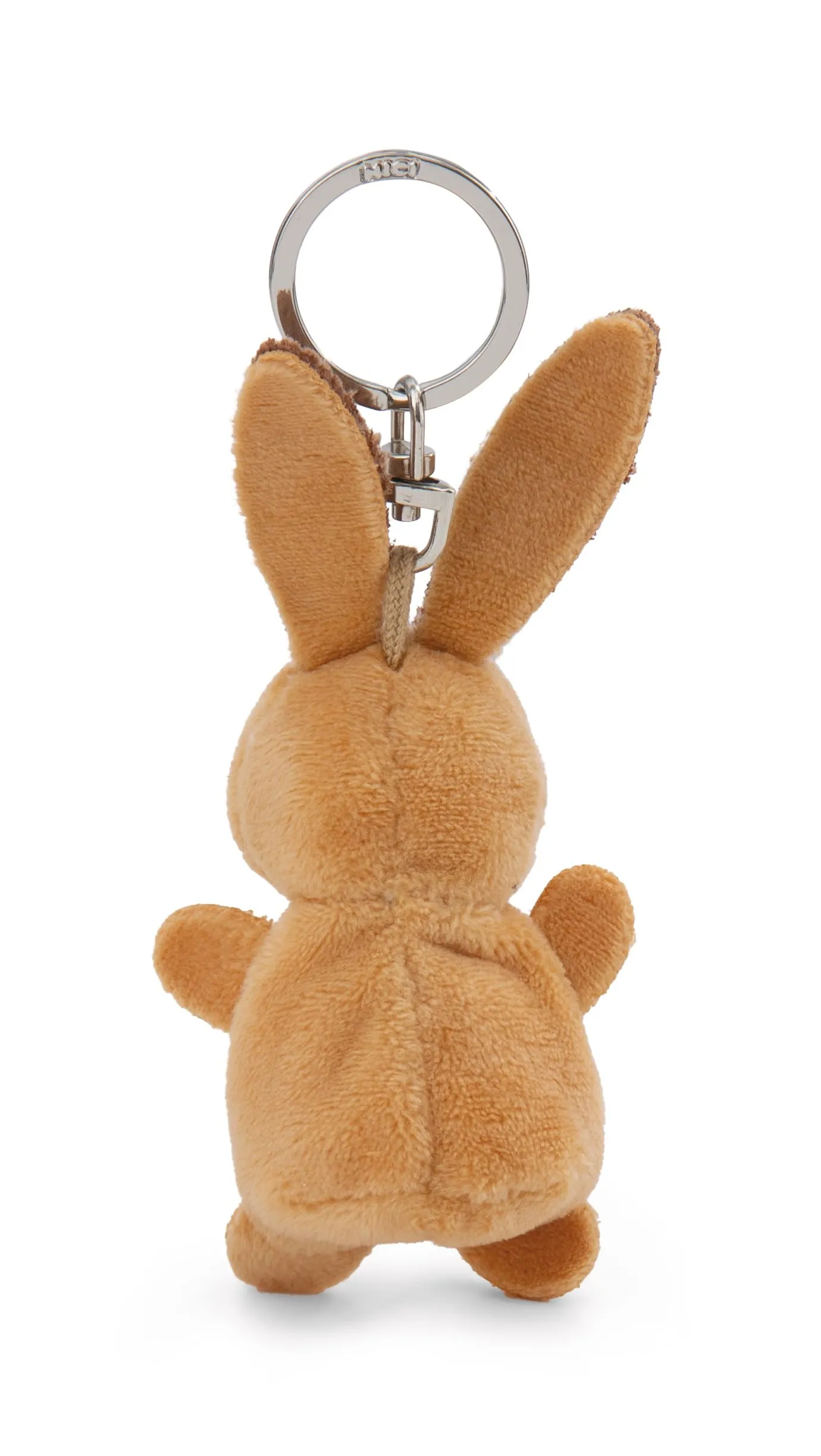 Portachiavi coniglio con cuore 5cm - marrone - Un compagno fedele per zaino o borsa, portachiavi per tutte le età | 62076 - immagine 2