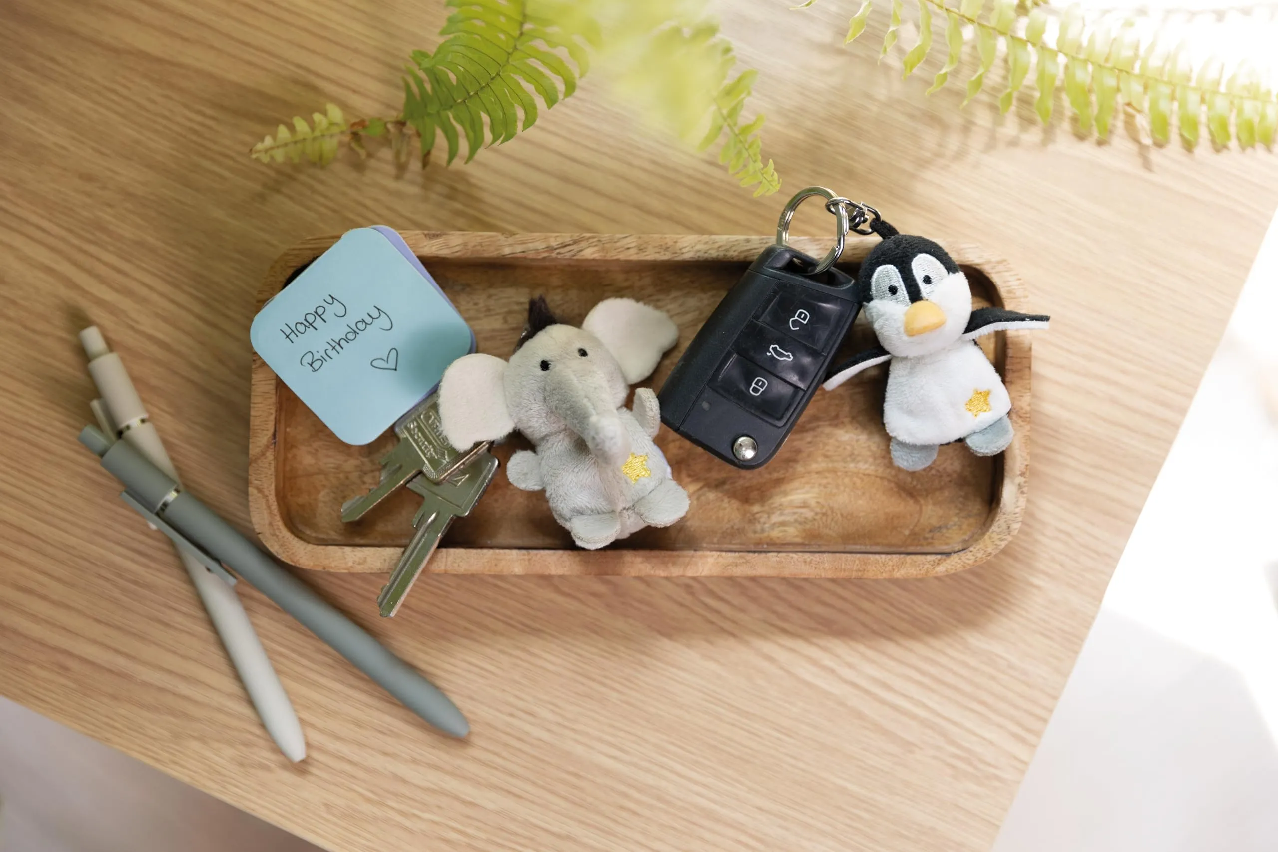 NICI Portachiavi pinguino con stella 5cm - nero - Un compagno fedele per zaino o borsa, portachiavi per tutte le età | 62089 - immagine 4
