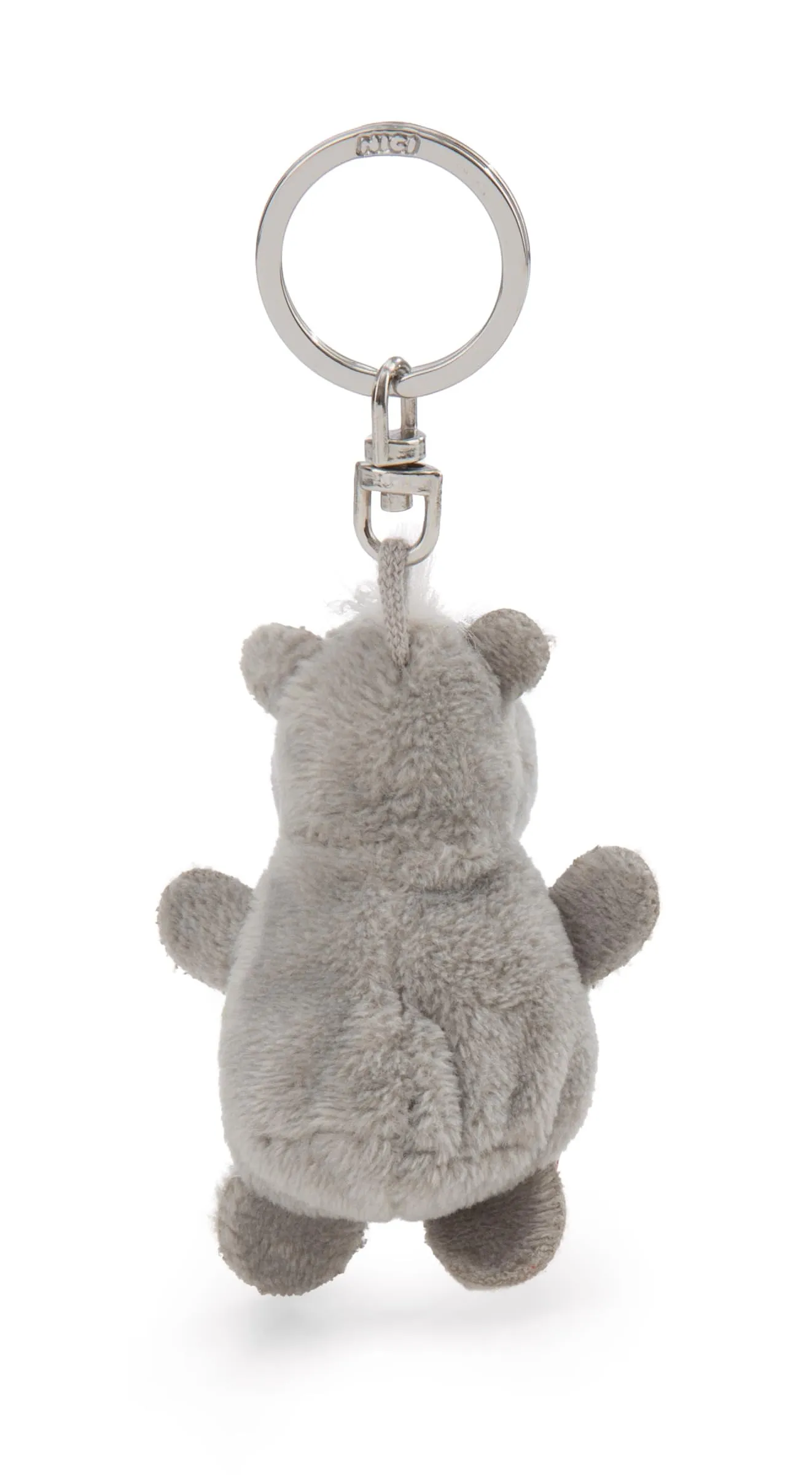 Portachiavi Ippopotamo grigio con il cuore 5cm - immagine 2