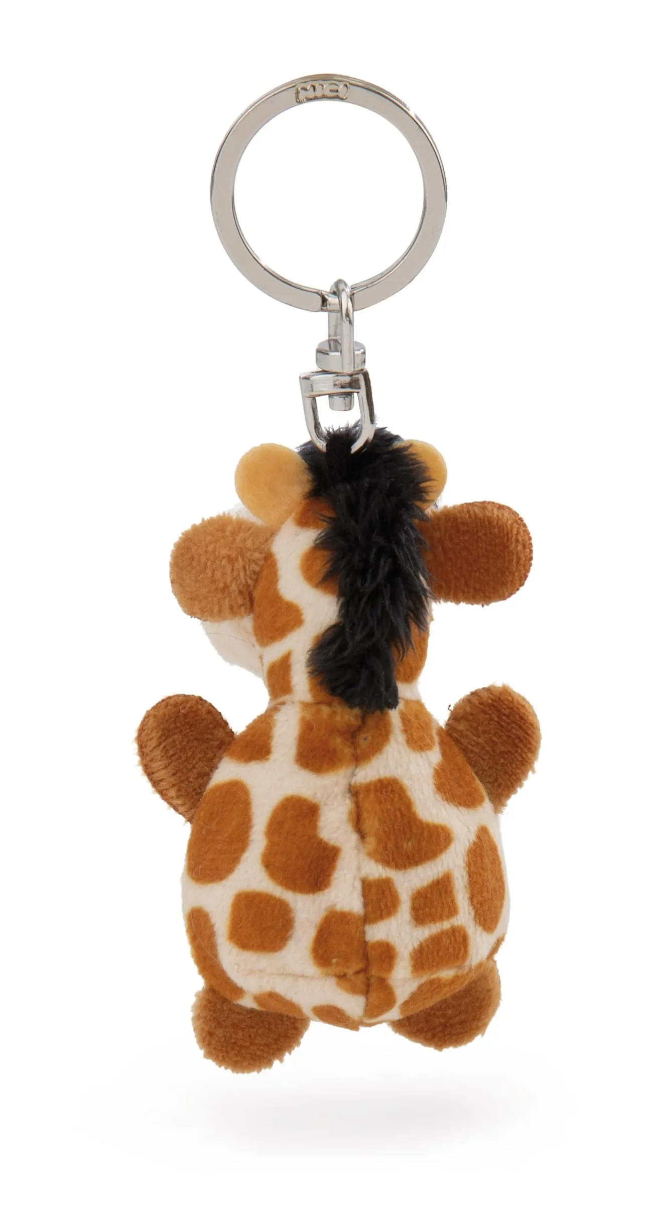 Portachiavi giraffa con cuore 5cm - beige - Un compagno fedele per zaino o borsa, portachiavi per tutte le età | 62078 - immagine 2