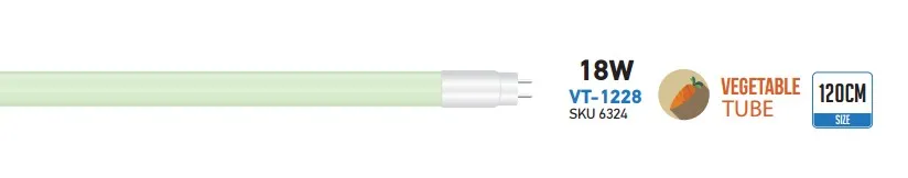 V-TAC VT-1228 Neon LED tube T8 18W 120cm per ortofrutta - SKU 6324 - immagine 1