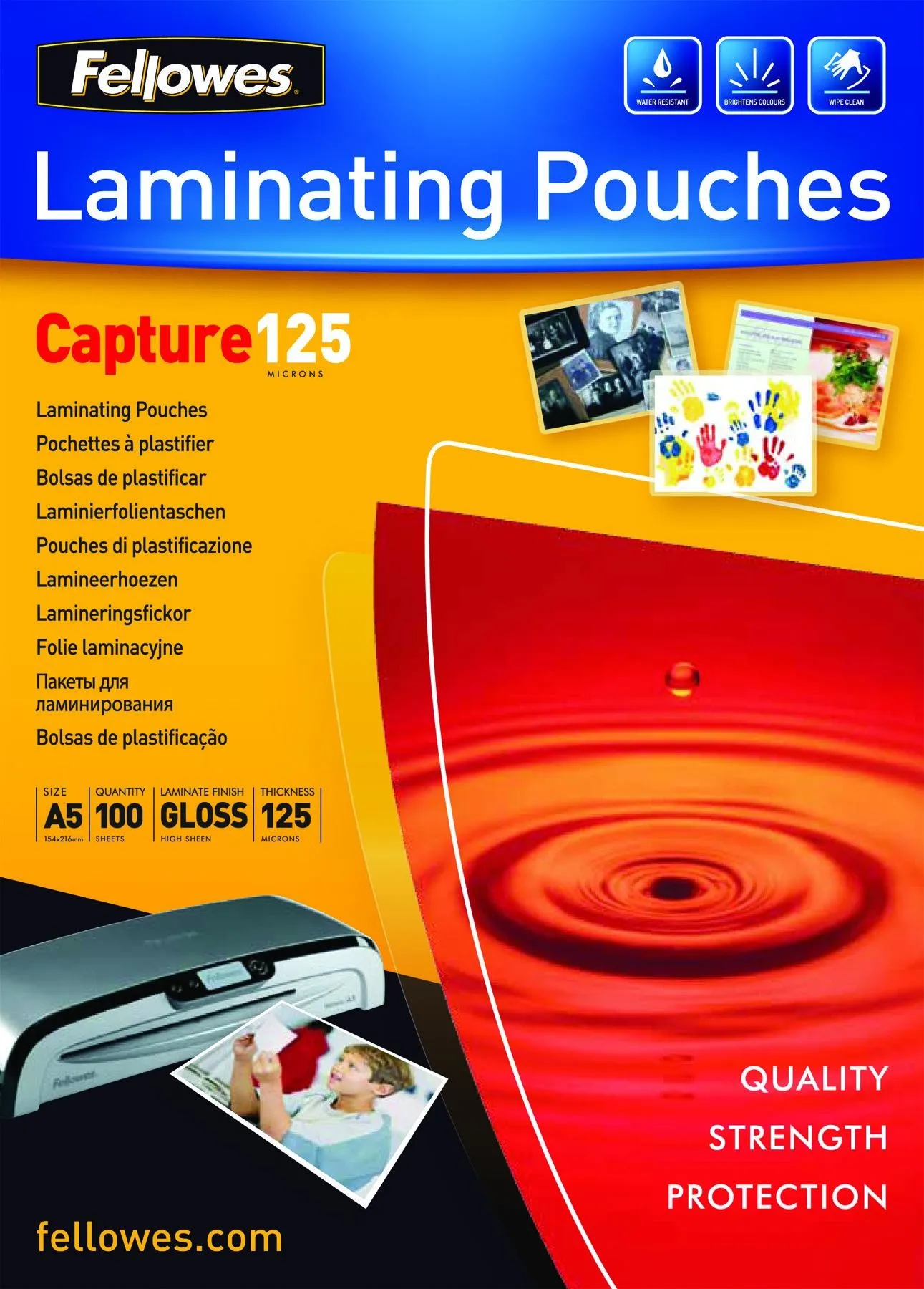 Fellowes 5307302 pellicola per plastificatrice 100 pz - immagine 1