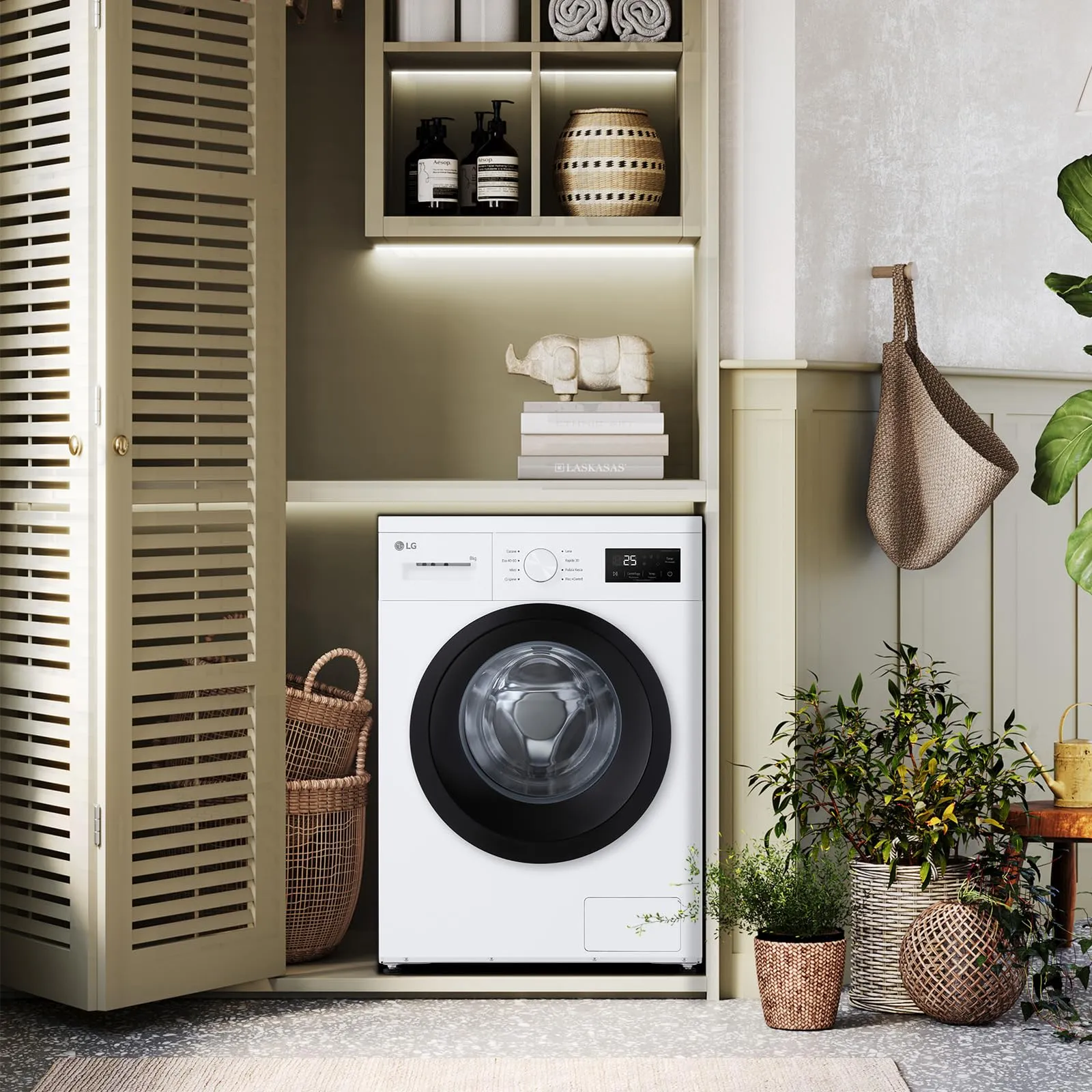 LG F4NA10S8NWK Lavatrice Slim 8 kg Serie A1, Classe A, 1400 Giri, Vapore - immagine 3