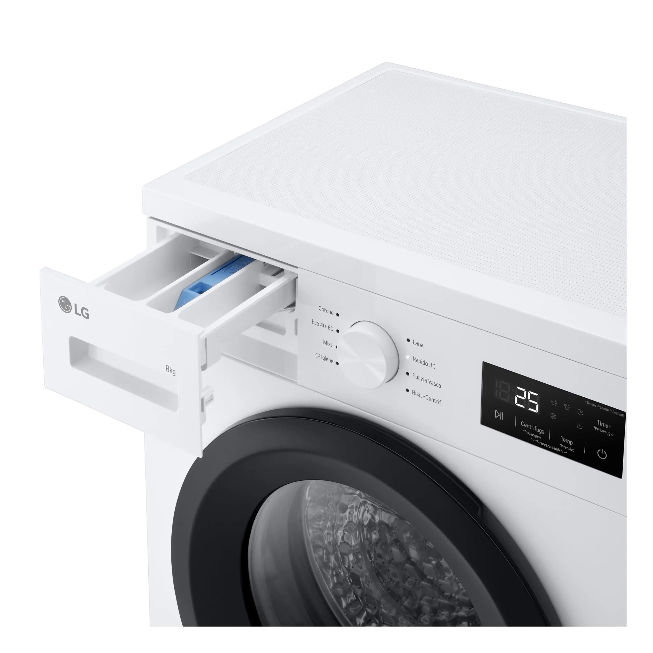 LG F4NA10S8NWK Lavatrice Slim 8 kg Serie A1, Classe A, 1400 Giri, Vapore - immagine 14