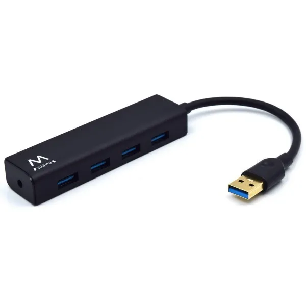 Ewent EW1136 hub di interfaccia USB 3.2 Gen 1 (3.1 Gen 1) Type-A 480 Mbit/s Nero - immagine 1