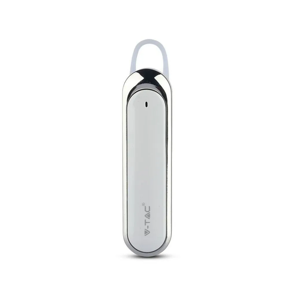 V-TAC Auricolare Bluetooth 170mAh Colore Bianco - immagine 1
