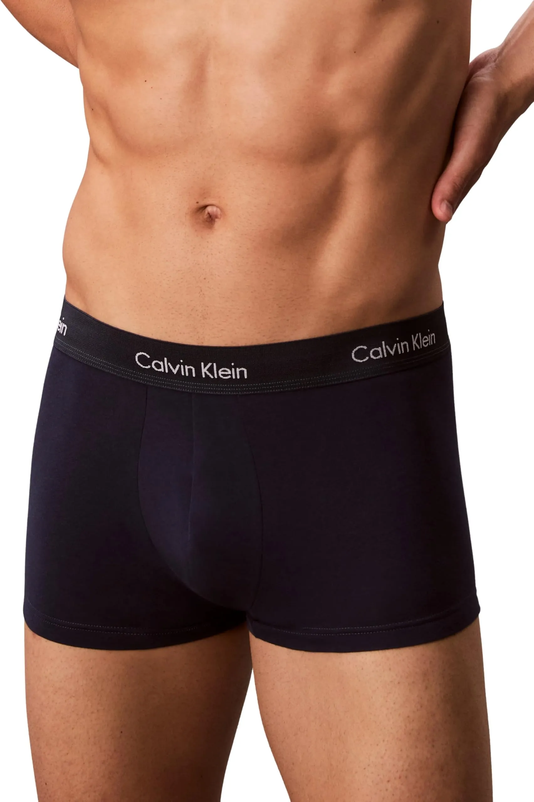 Calvin Klein Uomo Pantaloncini Boxer Vita Bassa Confezione da 3 Intimo, Verde (Blue Shadow/Supreme Green/Chalk), XL - immagine 4