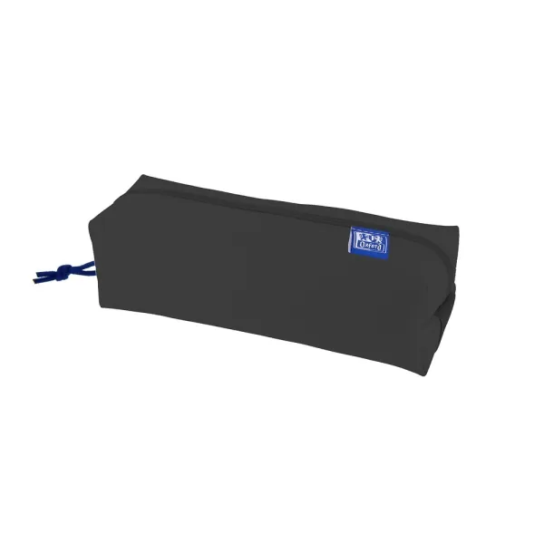 Astuccio quadrato grande Oxford Kangoo Live and Go - Chiusura elastica per quaderni - Nero - immagine 1
