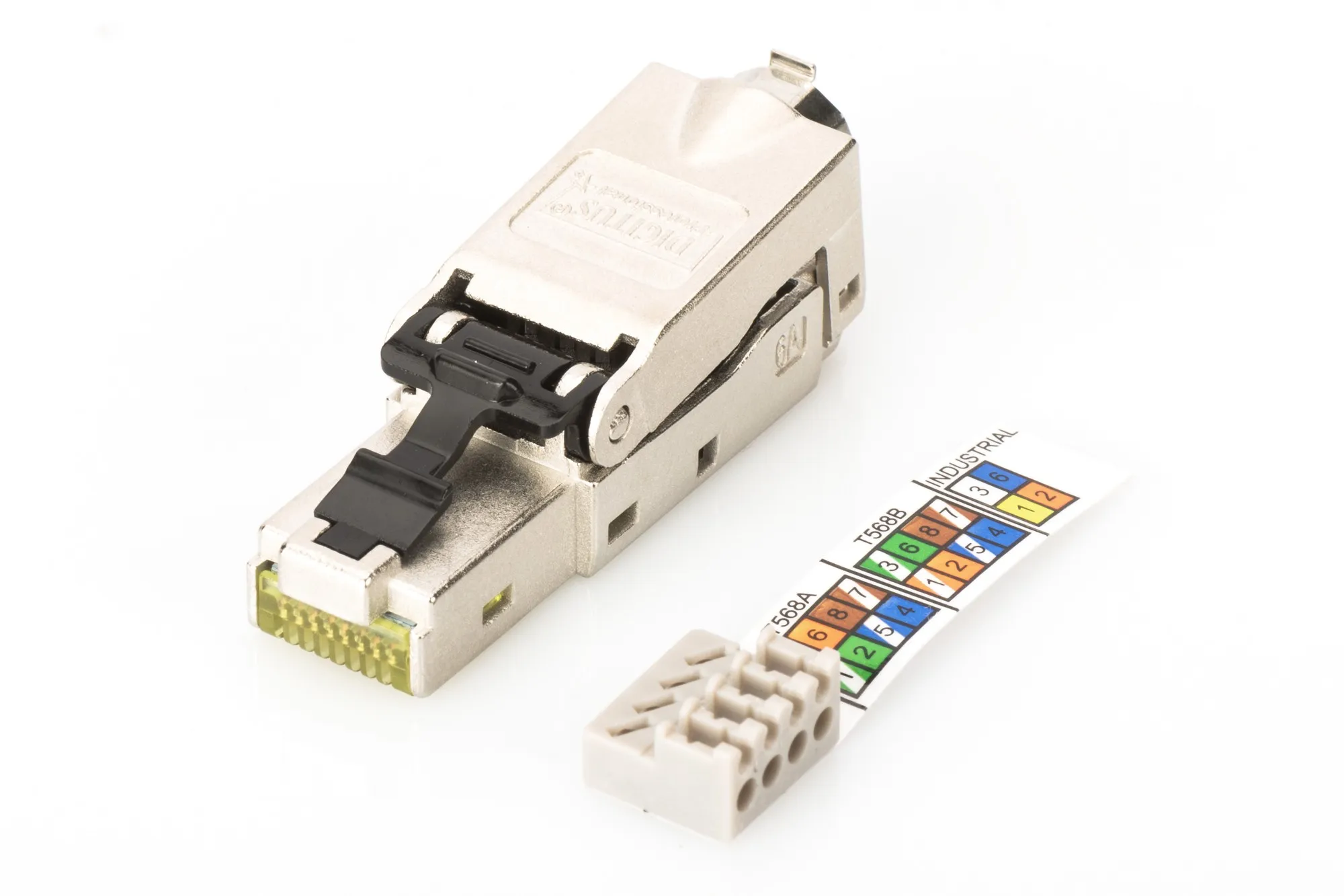 CONNETTORE RJ45 ASSEMBLAGGIO SENZA ATTREZZI CAT 6A - immagine 1