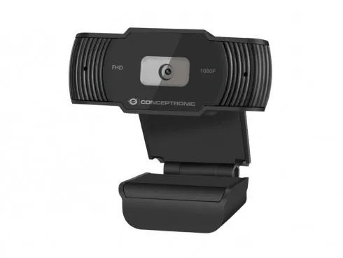 Webcam Full Hd Con Microfono Bk 1920*1080 30Fps Usb 2.0 Privacy - immagine 1