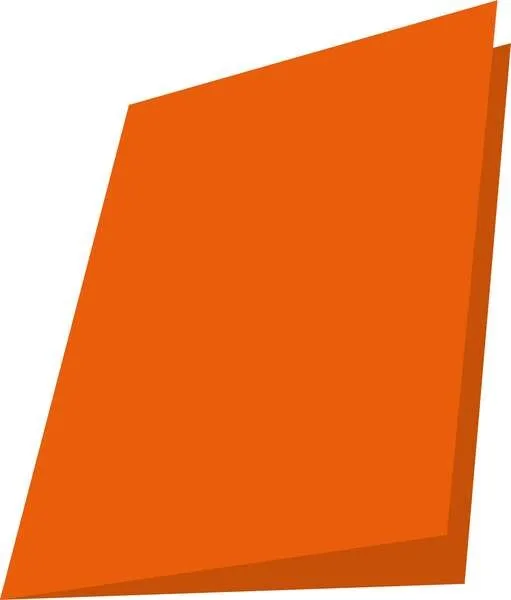 Mariola Confezione da 50 Sottocartelle in Cartoncino 180gr - Formato A4 - Fessura per Chiusura - Colore Arancio - immagine 1