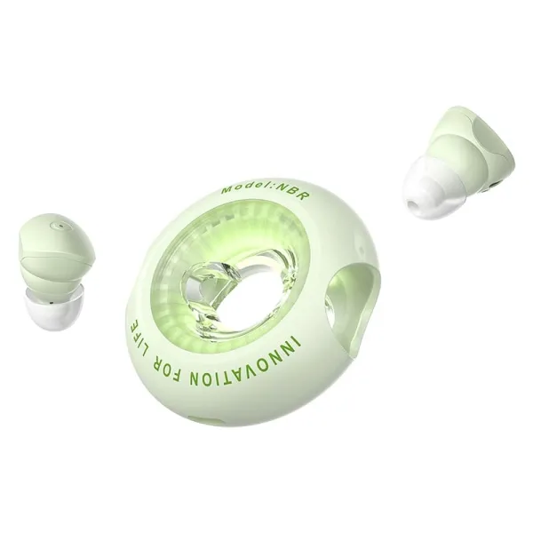 Cuffie Vention Tiny T17 Bluetooth 5.3 con custodia di ricarica - True Wireless - Durata della batteria di 6 ore - LED - Verde - immagine 1