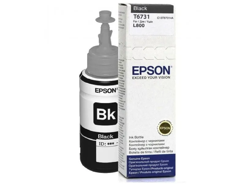 ORIGINALE Epson Cartuccia d'inchiostro nero C13T67314A 673 70ml - immagine 1