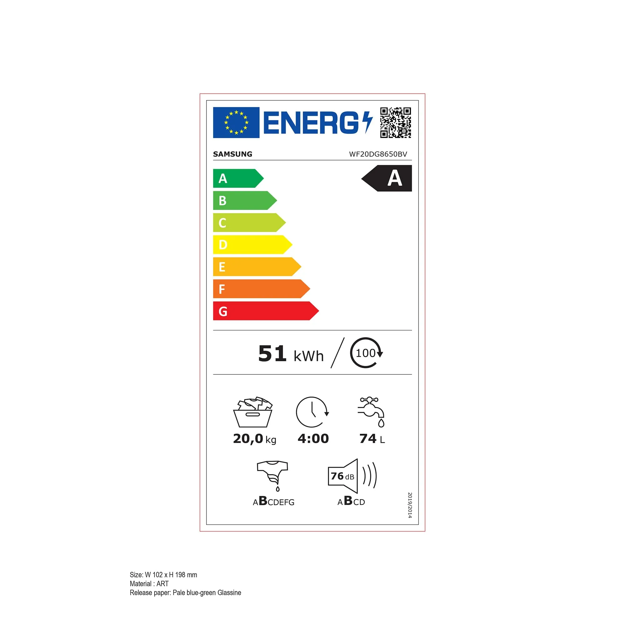 Samsung Lavatrice AI Control WF20DG8650BV/U3 Libera installazione, 20 Kg, Wifi, Ecobubble, AI Wash, Vapore Igienizzante, Carica Frontale, Corpo: Bianco, Oblò: Nero, 68,6l x 98,4h x 87,5p cm - immagine 10
