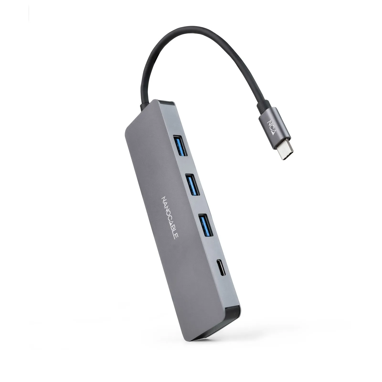 Nanocable 10.16.4409 hub di interfaccia USB 3.2 Gen 1 (3.1 Gen 1) Type-C 5 Mbit/s Grigio - immagine 1