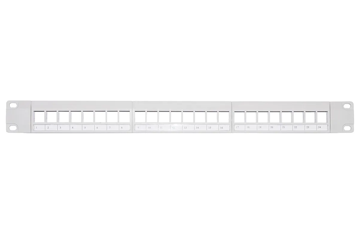 Pannello Patch Vuoto Colore Grigio 24 Porte - immagine 1