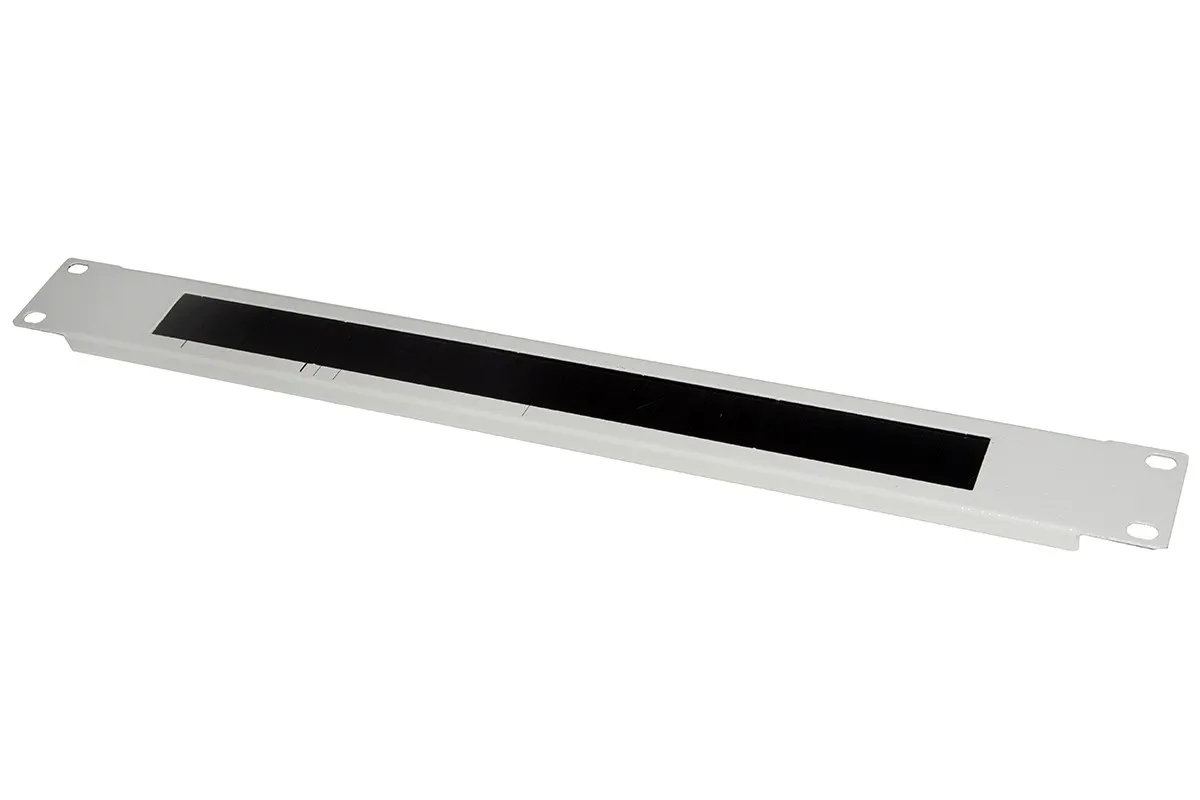 Pannello Di Protezione Colore Grigio 1U Con Spazzola Per Armadi Rack 19 - immagine 1