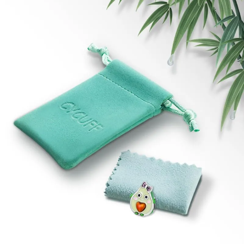 CYCUFF Sterling Silver Charms 925 per Bracciale Europeo, Collane Pendente Perline Gioielli Regalo per Le Donne Amici di Famiglia (perlina Avocado Girl) - immagine 6