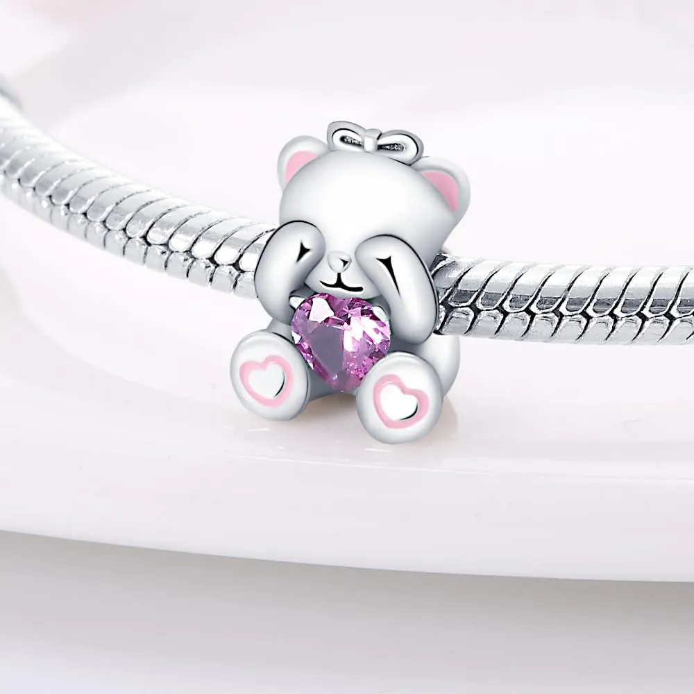 CYCUFF Sterling Silver Charms 925 per Bracciale Europeo, Collane Pendente Perline Gioielli Regalo per Le Donne Amici di Famiglia (perlina serie animali) - immagine 6