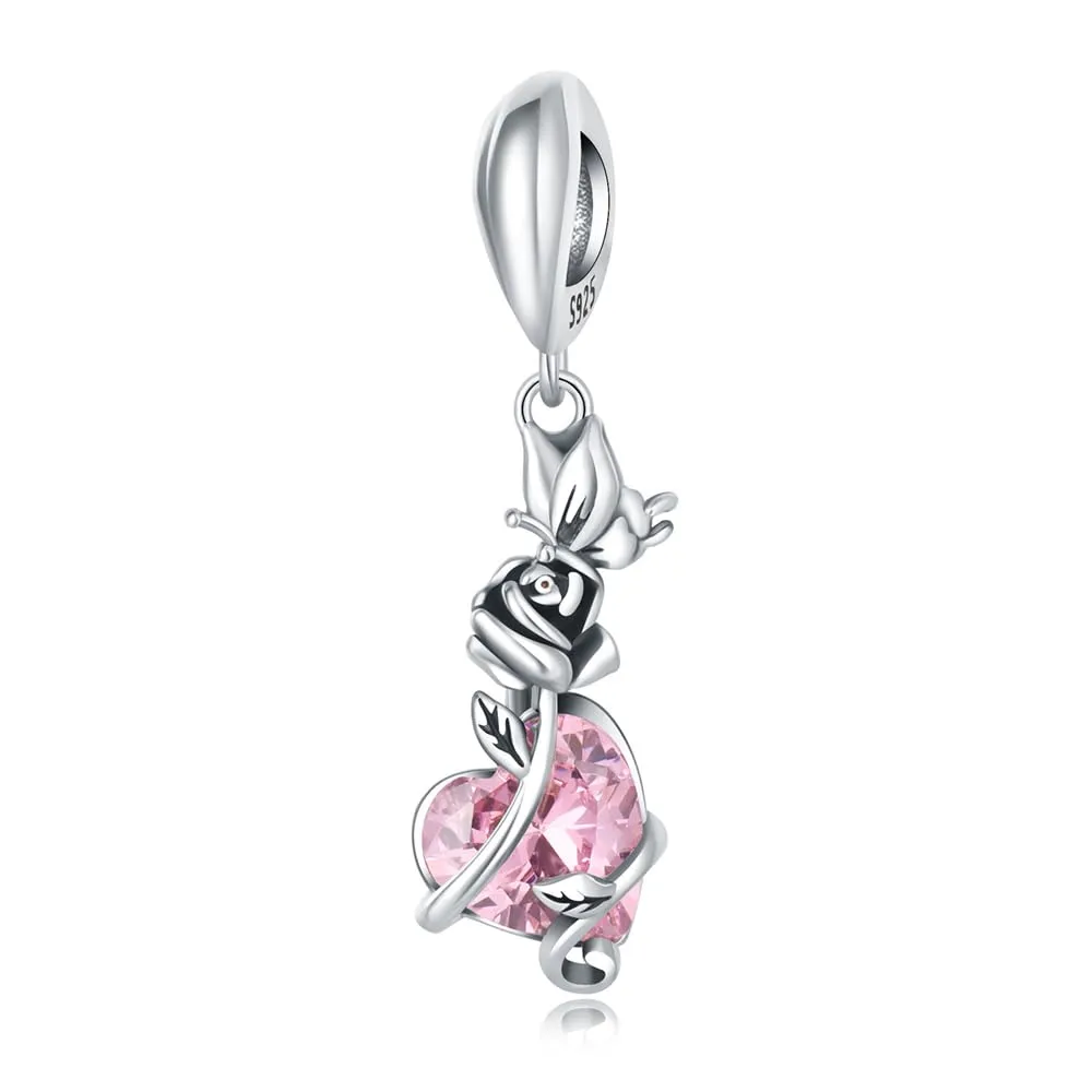 CYCUFF - Charm in argento Sterling 925, adatti per collane con charm, perline per bracciali e gioielli regalo per donne, FASCINO, Argento sterling - immagine 1