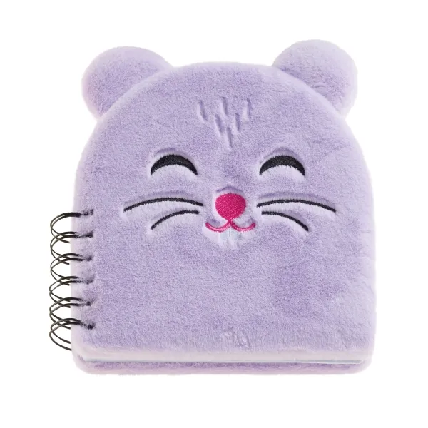 Quaderno di peluche criceto Back2Fun di Miquel Rius - 160 fogli a righe di carta da 80 g/m2 - Risguardi e prima pagina stampati con copertina - immagine 1