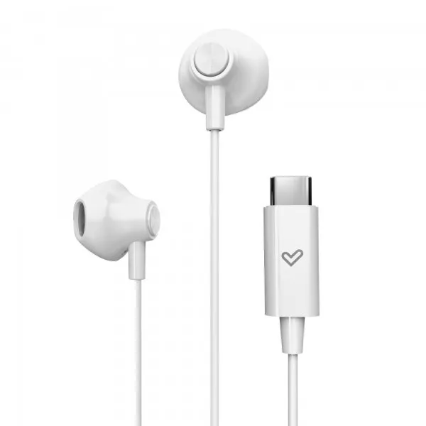 Cuffie Energy Sistem - Suono HD - Connessione Type-C - Microfono integrato - Controllo riproduzione - Leggere e comode - Imballaggio riciclato - Bianco - immagine 1