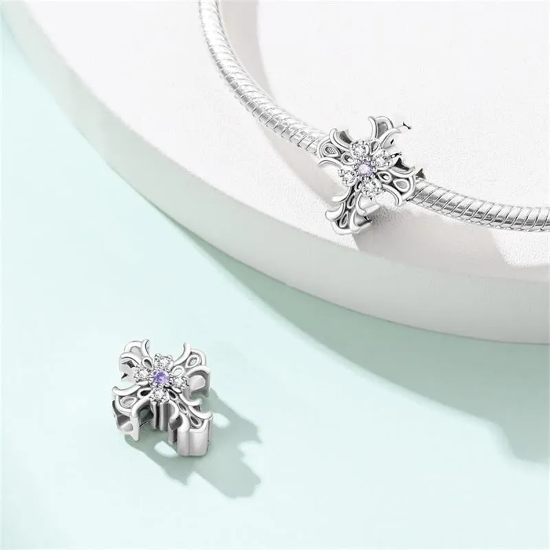 CYCUFF Ciondolo in argento Sterling 925, adatto per braccialetti, ciondoli, collane, gioielli, regalo per donne, familiari e amici, FASCINO, Argento sterling, argento Sterling 925 - immagine 2