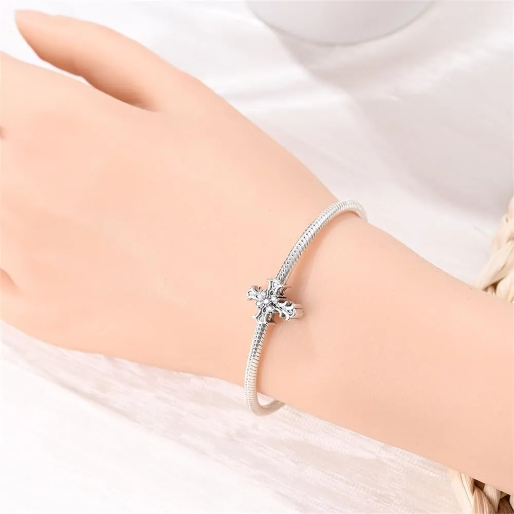 CYCUFF Ciondolo in argento Sterling 925, adatto per braccialetti, ciondoli, collane, gioielli, regalo per donne, familiari e amici, FASCINO, Argento sterling, argento Sterling 925 - immagine 4