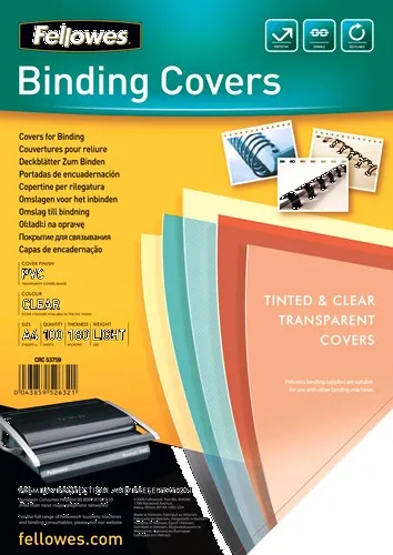 Fellowes 5375901 cartellina A4 Plastica PVC Trasparente 100 pz - immagine 1