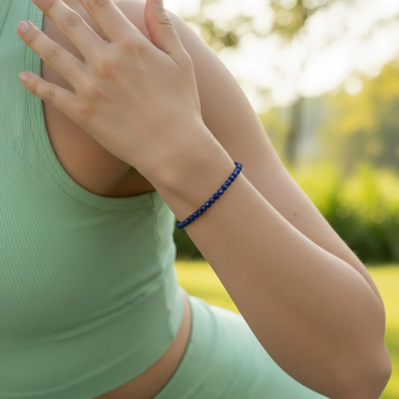 Ruby Bracciale con perle da donna - Bracciale di alta qualità da 4 mm realizzato con pietre naturali autentiche sfaccettate - Con confezione regalo inclusa - immagine 6