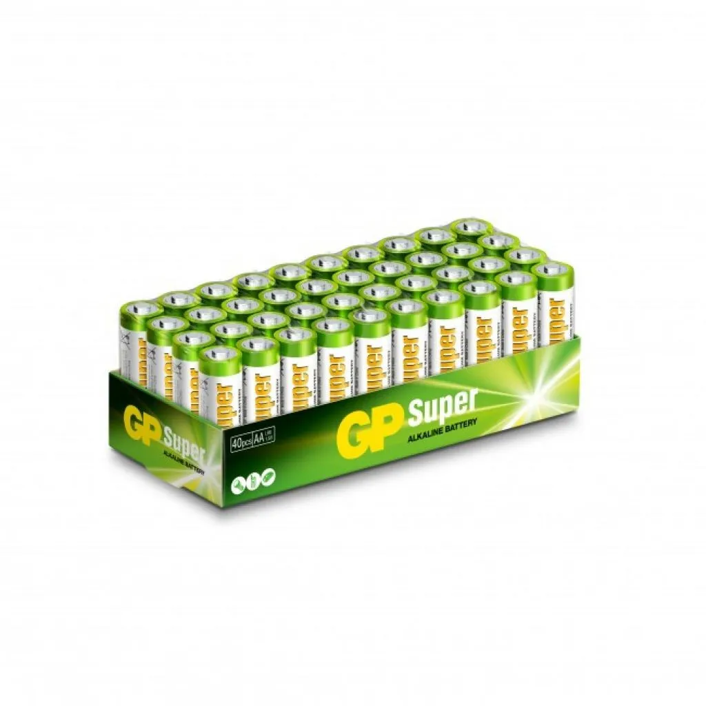 GP Battery Batteria Super Alcalina 15V Stilo AA / 15A / LR6 (Confezione 40 Pezzi) - immagine 1