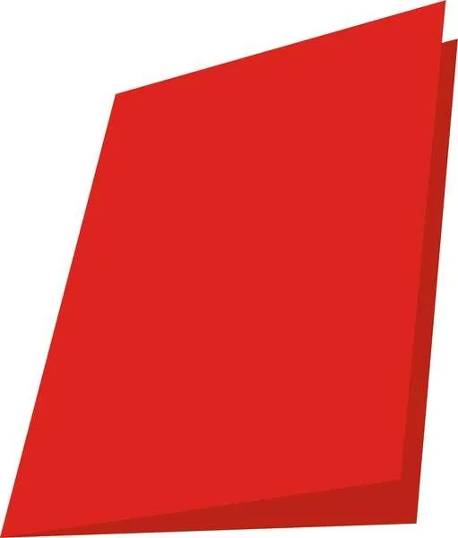 Mariola Confezione da 50 Sottocartelle in Cartoncino 180gr - Formato Folio - Fessura per Chiusura - Colore Rosso - immagine 1