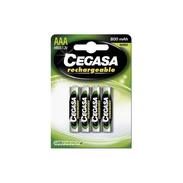 Confezione da 4 batterie ricaricabili Cegasa AAA HR03 da 800 mAh - immagine 1