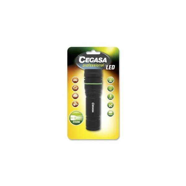 Torcia LED professionale Cegasa da 400 lm - Misure 12 x 4 cm - Realizzata in alluminio - Funziona con 4 batterie AAA (non incluse) - immagine 1