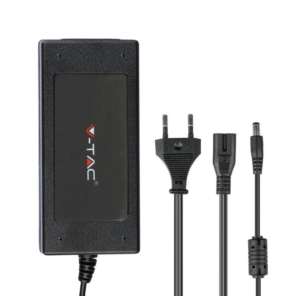 V-TAC Alimentatore in Plastica 42W 12V 35A Plug&Play con Jack 21 Colore Nero IP44 - immagine 1