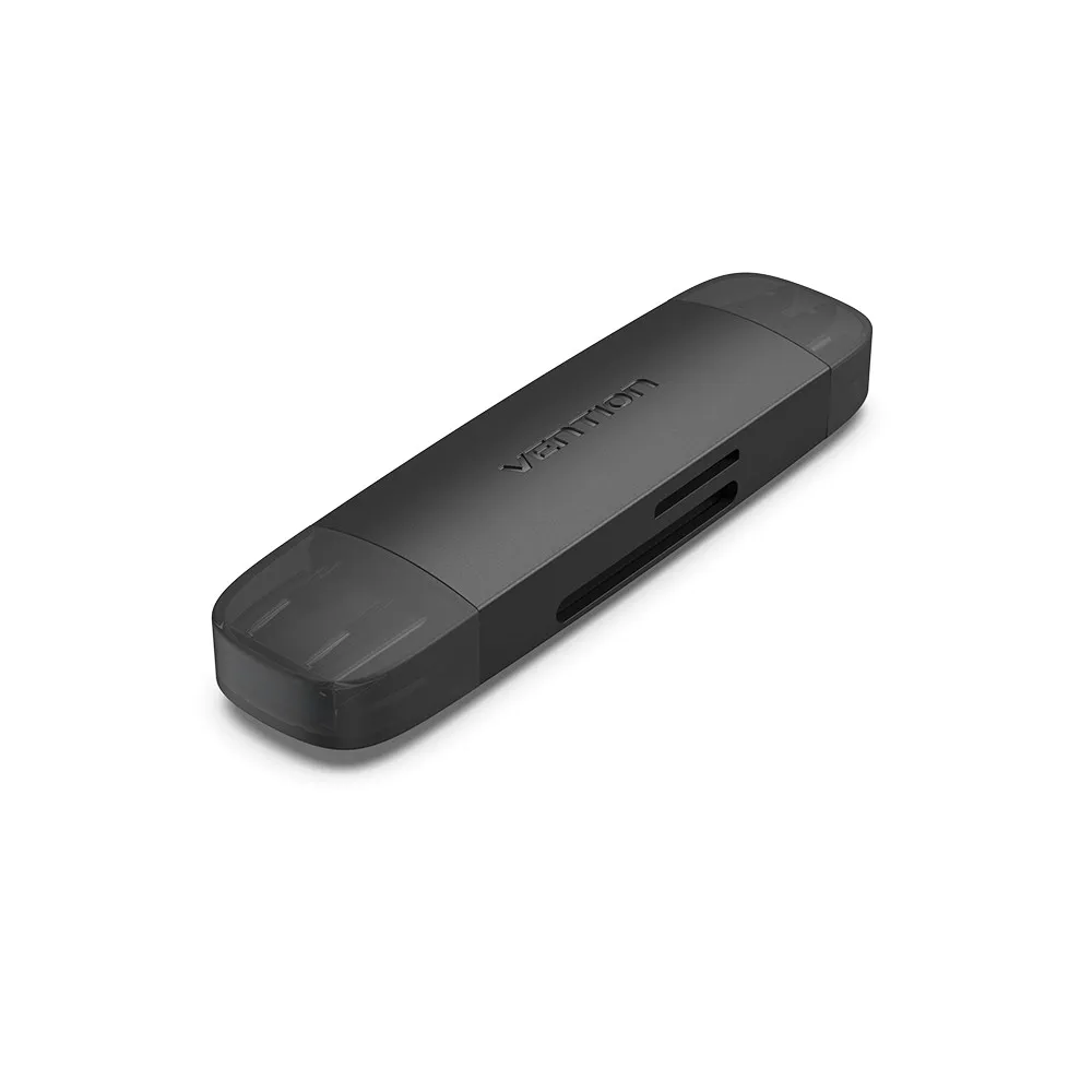 Vention CLKB0 lettore di schede USB 3.2 Gen 1 (3.1 Gen 1) Type-A/Type-C Nero - immagine 1