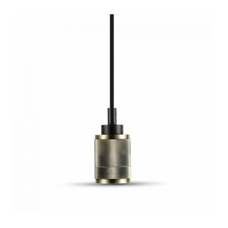 V-TAC Lampadario LED in Metallo con Portalampada E27 (Max 60W) Colore Bronzo - immagine 1