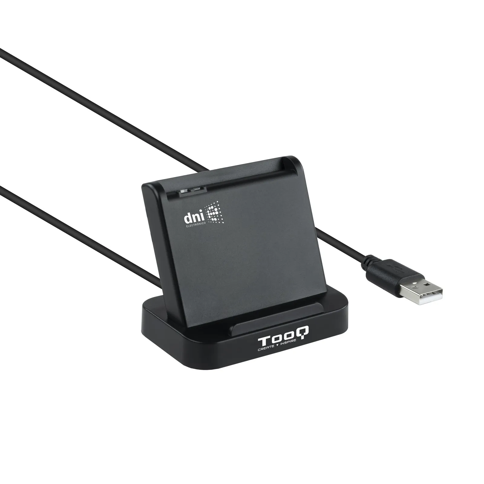 TooQ TQR-220B lettore di card readers Interno USB USB 2.0 Nero - immagine 1