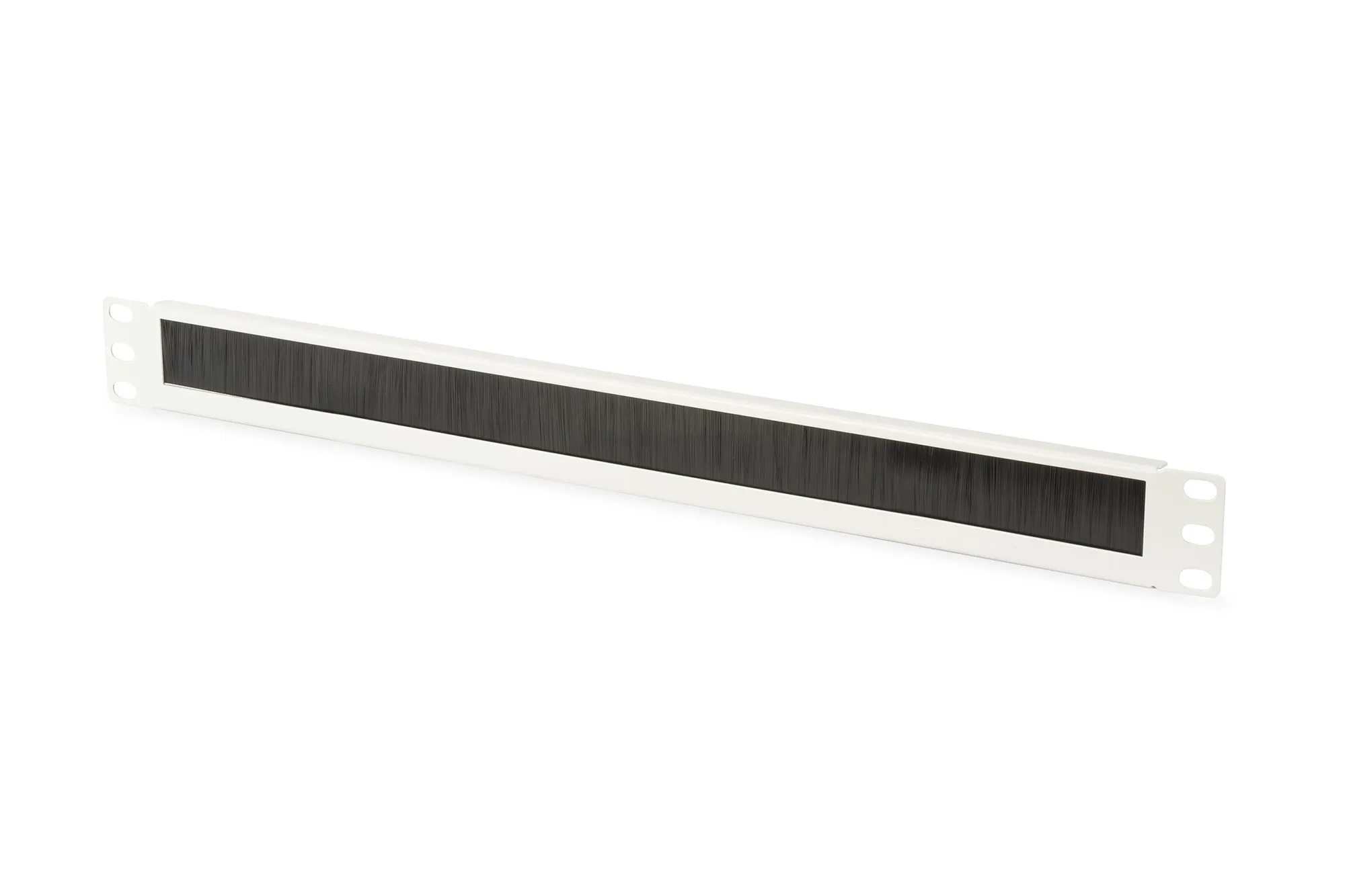 Pannello Di Chiusura Armadio Rack Con Foro Entrata Cavi Protetto Da Spazzola Colore Grigio 1U - immagine 1