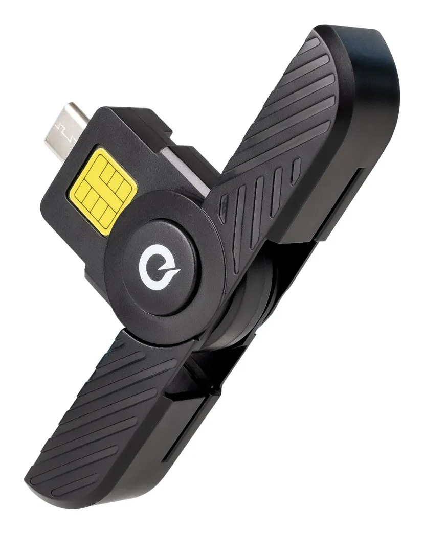TooQ TQR-3011B lettore di card readers USB tipo-C Nero - immagine 1