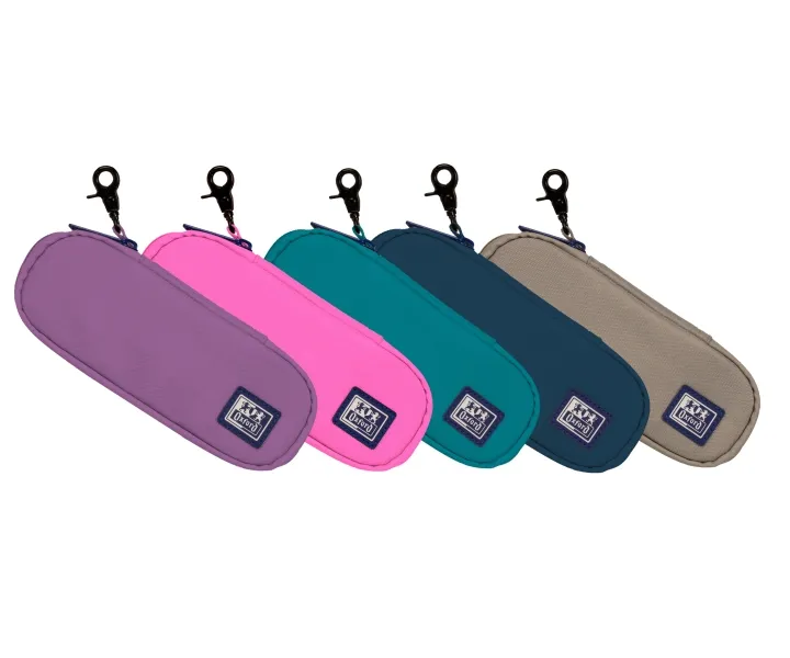 Astuccio semirigido Oxford B-Hook - 1 scomparto - Gancio per appenderlo - Tasca interna in rete - Realizzato con materiale riciclato - Colori assortiti - immagine 1
