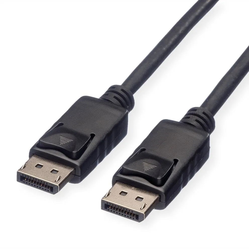 Roline Green Displayport Cable Dp - Dp M/M Black 1M - immagine 1