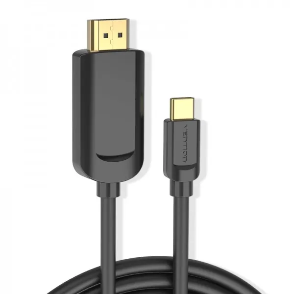 Cavo convertitore Vention USB-C maschio a HDMI maschio 1.4 4K - 1 m - Nero - immagine 1